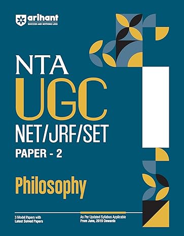 NTA UGC NET/JRF/SET Paper -2 Philosophy